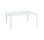 Besprechungstisch Ultra 160 x 160 cm - Topf in weiß