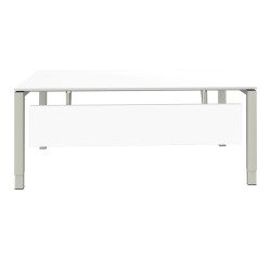 Beenafscherming wit Ultra voor werkposten B 180 cm