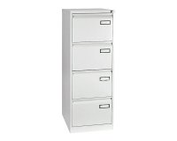 Caisson monobloc 4 tiroirs gris H 132 cm