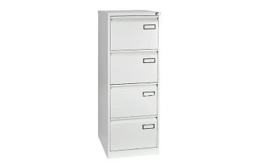 Ladekast monoblok 4 laden grijs H 132 cm