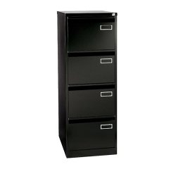 Classeur monobloc 4 tiroirs noir H 132 cm