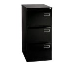 Ladekast monoblok 3 laden zwart H 102cm