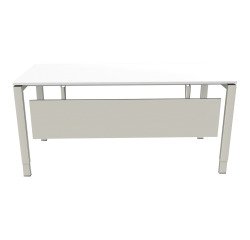 Beenafscherming zilver Ultra voor werkpost B 220 cm