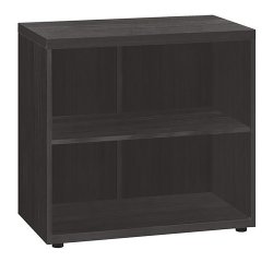 Bibliothèque basse Milano bois H 74 x L 80 cm