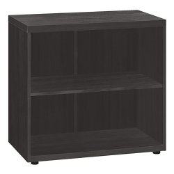 Bibliothèque basse Milano bois H 74 x L 80 cm