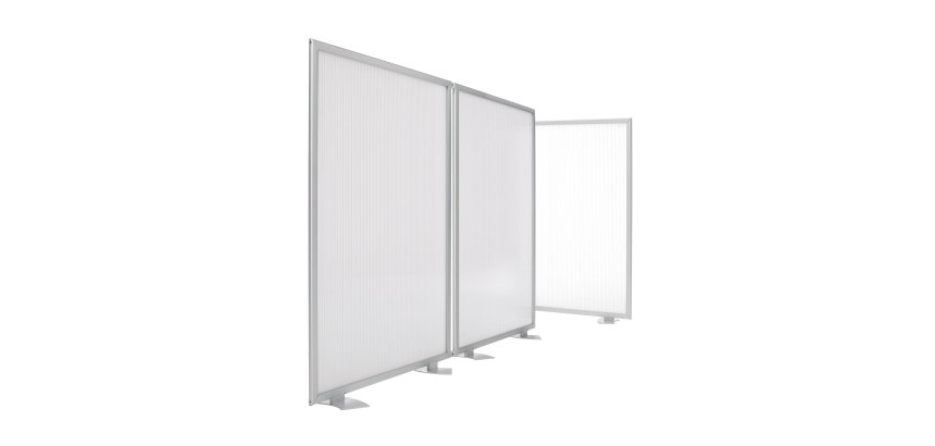 Mampara covid de pie 100 x 180 cm