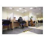 Señal adhesiva "Línea Stop para marcar la distancia de seguridad"