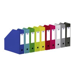Magazine holder Oxford back of 7 cm and 10 assorted colors
