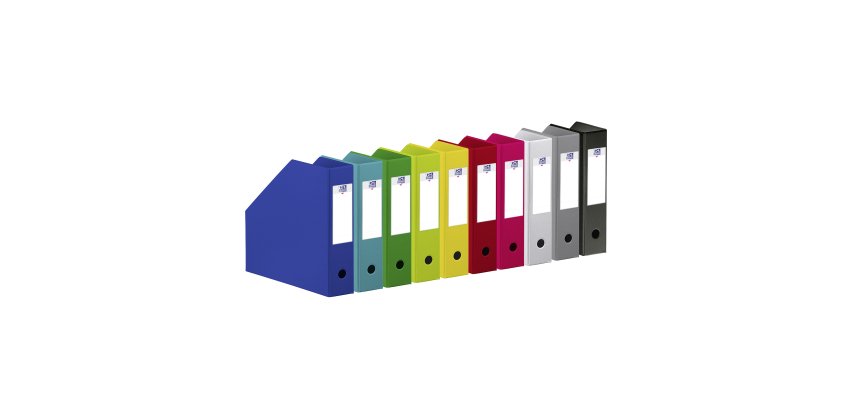 Zeitschriftenhalter OXFORD Rücken 7 cm und 10 verschiedene Farben