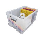 Boîte de rangement plastique 70 L incolore