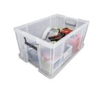 Boîte de rangement plastique 70 L incolore