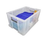Boîte de rangement plastique 70 L incolore
