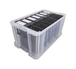 Boîte de rangement plastique 54 L incolore