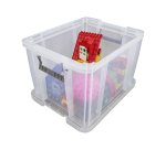 Boîte de rangement plastique 36 L incolore