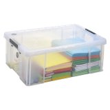 Boîte de rangement plastique 51 L WHITEFURZE Allstore - incolore