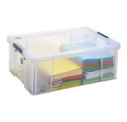 Boîte de rangement plastique 51 L WHITEFURZE Allstore - incolore