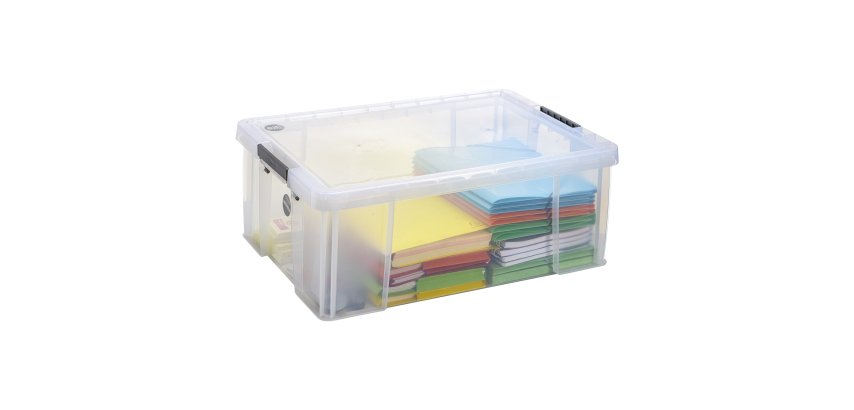 Boîte de rangement plastique 51 L WHITEFURZE Allstore - incolore