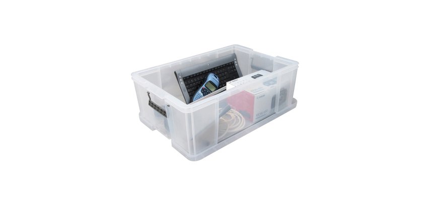 Plastic opbergbox 51 L WHITEFURZE kleurloos