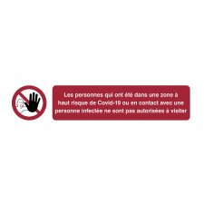 Pictogram ‘geen toegang voor personen… (Franstalig)