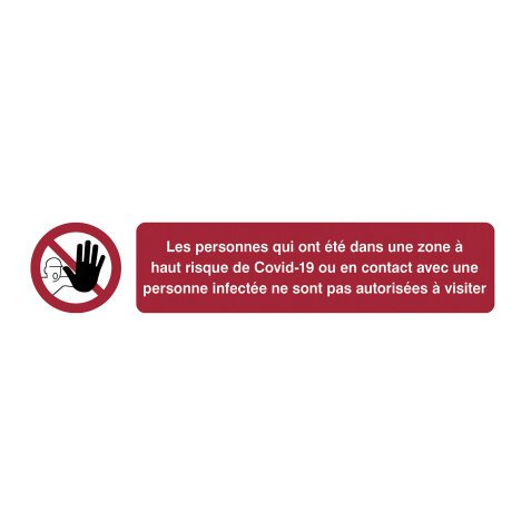 Pictogram ‘geen toegang voor personen… (Franstalig)