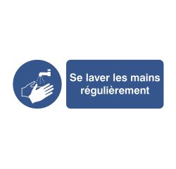 Pictogram ‘was regelmatig je handen’ (Franstalig)