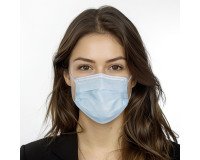 Chirurgische Gesichtsmaske 3-lagig - Typ IIR, blau