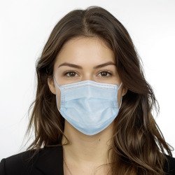 Surgical type 3 ply protective mask