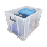 Plastic storage box 85 liter WHITEFURZE colorless 