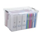 Boîte de rangement plastique 85 L WHITEFURZE - incolore