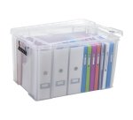 Boîte de rangement plastique 85 L WHITEFURZE - incolore