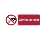 Pictogram ‘vermijd contact’