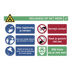 Sticker A3 ‘veiligheid op het werk’