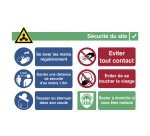 Aufkleber A3 Sicherheit am Arbeitsplatz (Französisch)