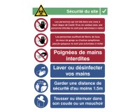 Sticker A3 safety at work (French)