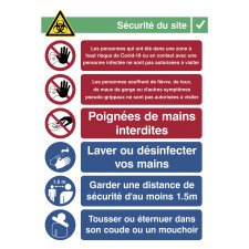 Sticker A3 safety at work (French)