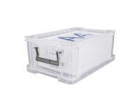 Caja de almacenamiento apilable de plástico WHITEFURZE Allstore de 10 L