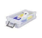 Boîte de rangement plastique 0,75 L incolore – Lot de 5