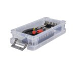 Boîte de rangement plastique 0,75 L incolore – Lot de 5