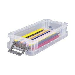 Plastic opbergbox 0.75 L WHITEFURZE kleurloos - Set van 5