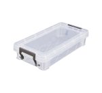 Boîte de rangement plastique 0,75 L incolore – Lot de 5