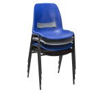 Chaise COQUE ASOLA - piètement noir