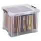 Plastic storage box 36 liter WHITEFURZE colorless 