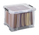 Boîte de rangement plastique 36 L incolore