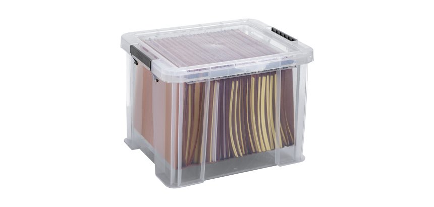 Boîte de rangement plastique 36 L incolore