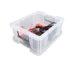 Boîte de rangement plastique 24 L incolore