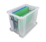 Boîte de rangement plastique 18,5 L incolore
