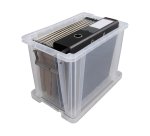 Boîte de rangement plastique 18,5 L incolore
