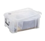 Caja de almacenamiento apilable de plástico WHITEFURZE Allstore de 15 L