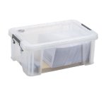 Caja de almacenamiento apilable de plástico WHITEFURZE Allstore de 15 L
