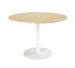 Table ronde plateau diamètre 120 cm Intuitiv pied colonne métal